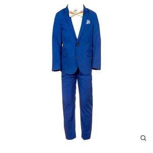 Boys Blue Mod Suit ADORABLE. You will love it! FREE tie included!!